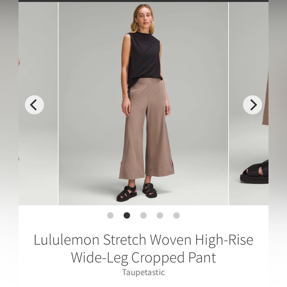 Lululemon Stretch Woven High-Rise
Wide-Leg Cropped Pant